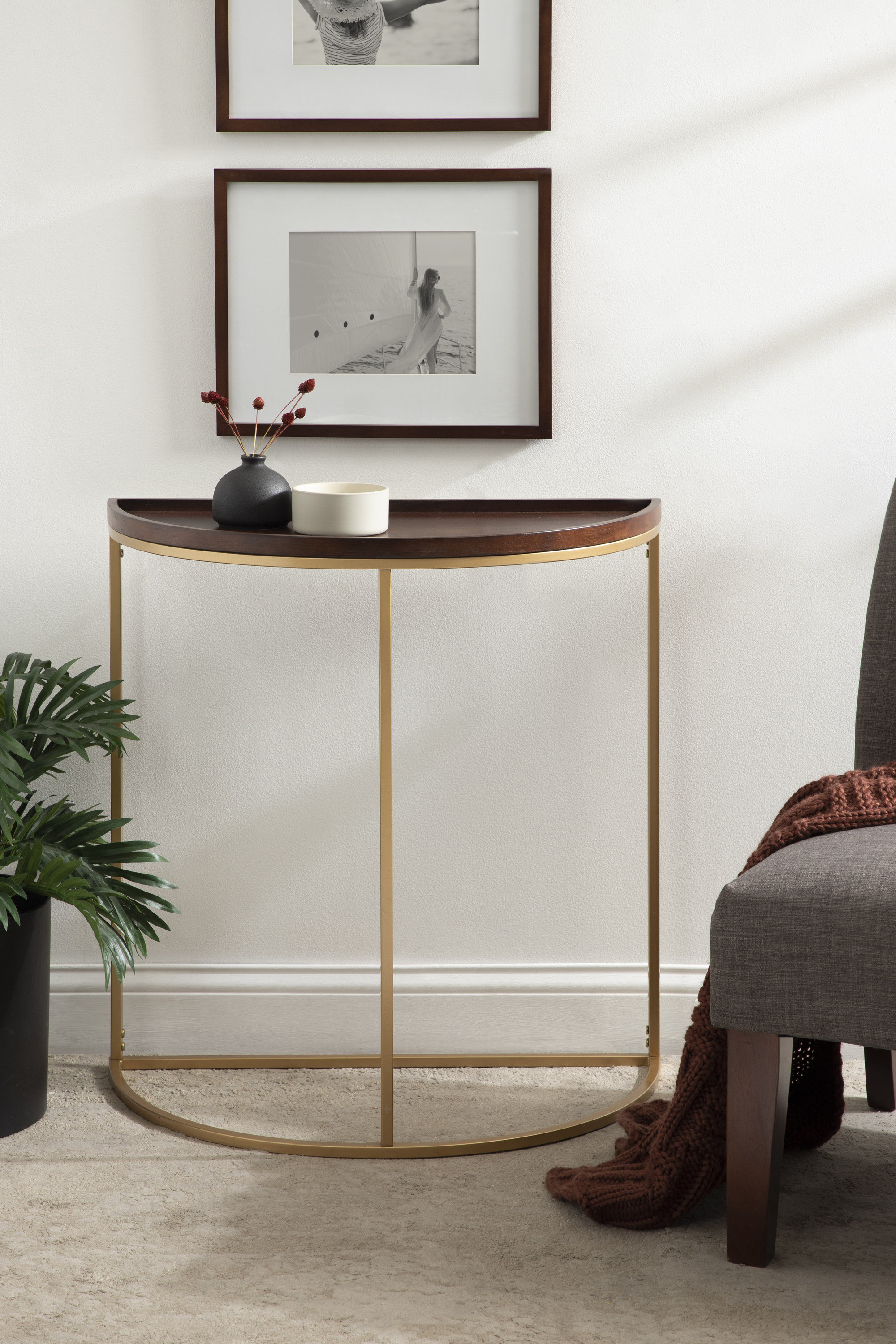 Joss & Main Console demi-cercle Carnelian et Commentaires - Wayfair Canada