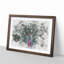 Mesmerising Pink and Green Peacock - Picture Frame Painting Print-56841629-56841628