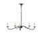 Saxon 5 - Light Wrought Iron Chandelier
