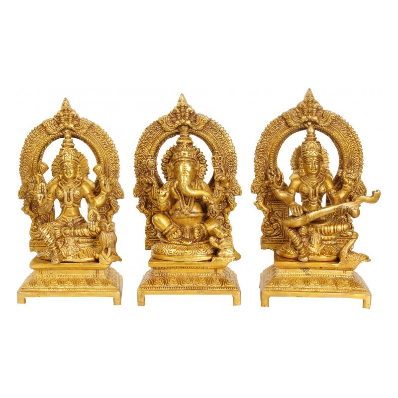 Ganesha, Lakshmi et Saraswati