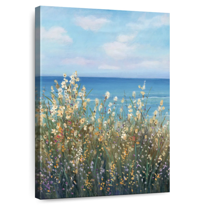 Alvord fleurs sur la côte I, H 51 po x l 34 po