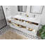 Catalina 60'' Double Bathroom Vanity with Quartz Top