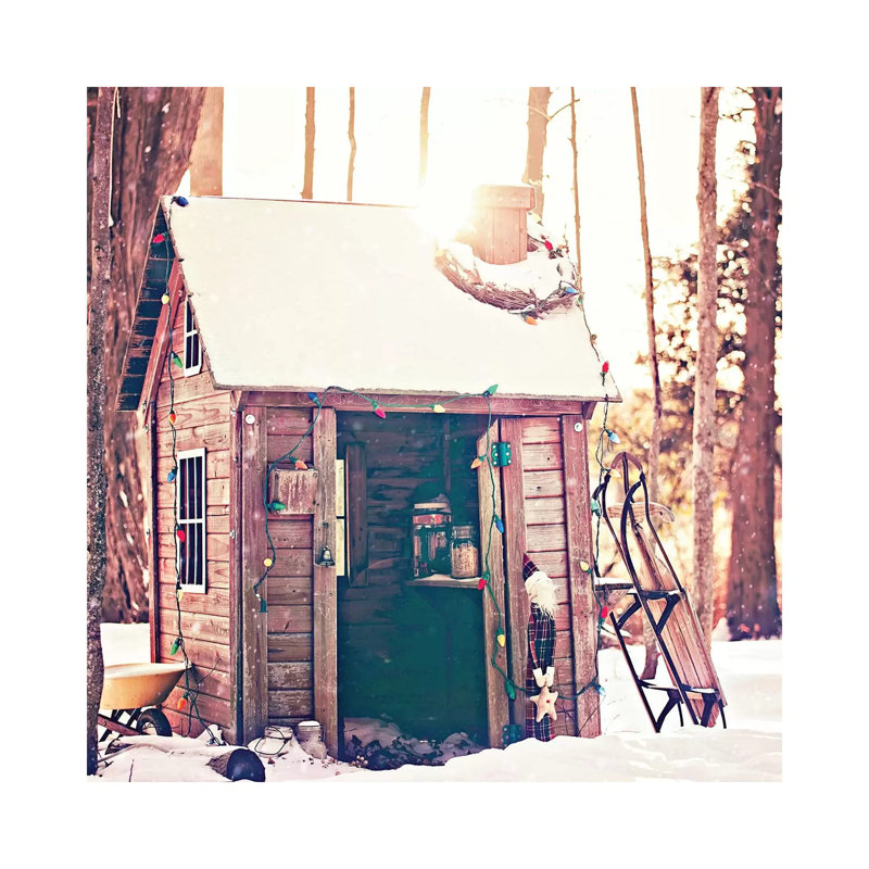 Holiday Shed by Kelly Poynter - Wrapped Canvas Gallery-Wrapped Canvas Giclée, 45.72 cm H x 45.72 cm W x 1.91 cm D