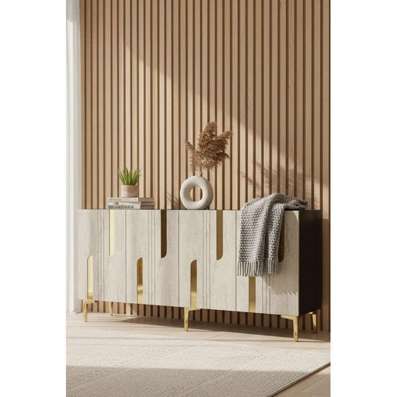 Console, White/Gold