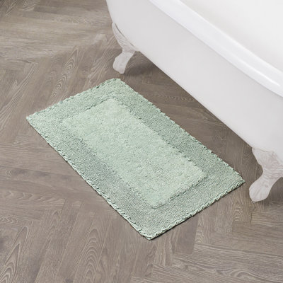 Laura Ashley Ruffle 100% Cotton Bath Rugs