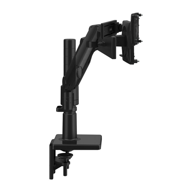 M/Flex For Two Monitors & Dual Arm Bracket, Double with Slider & Dual Arm Bracket, Black, Black