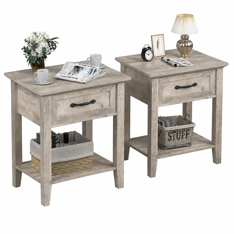 50 cm W Bedside Table