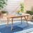 70" Wood Table With -shaded Finish For Outdoor Dining A Flair