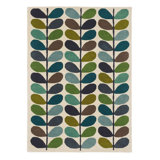 Wool Floral Area Rug in Beige/Blue/Green/Brown