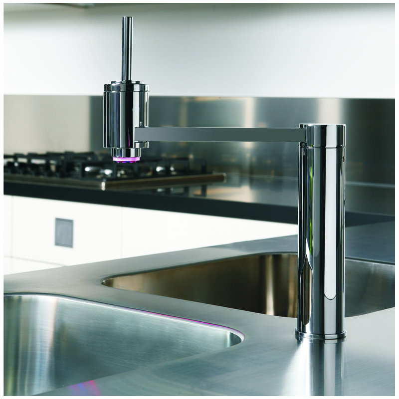 Roma Single Handle Kitchen Faucet, Chrome