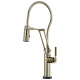 Litze® SmartTouch® Articulating Single Handle Kitchen Faucet with Finished Hose