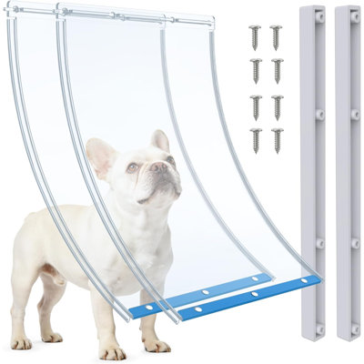 2 paquets de volets de remplacement pour porte de chien - très grand mesure 10,5 po x 15 po