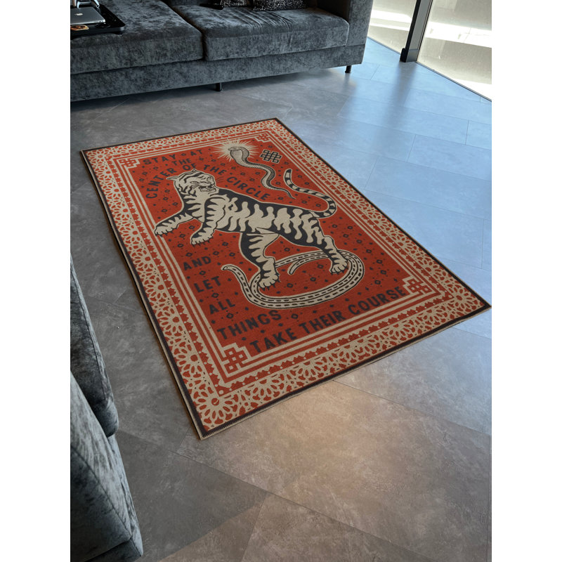 Tapis décoratif moderne Mira, Rectangle 4 pi 11,06 po x 7 pi 6,55 po