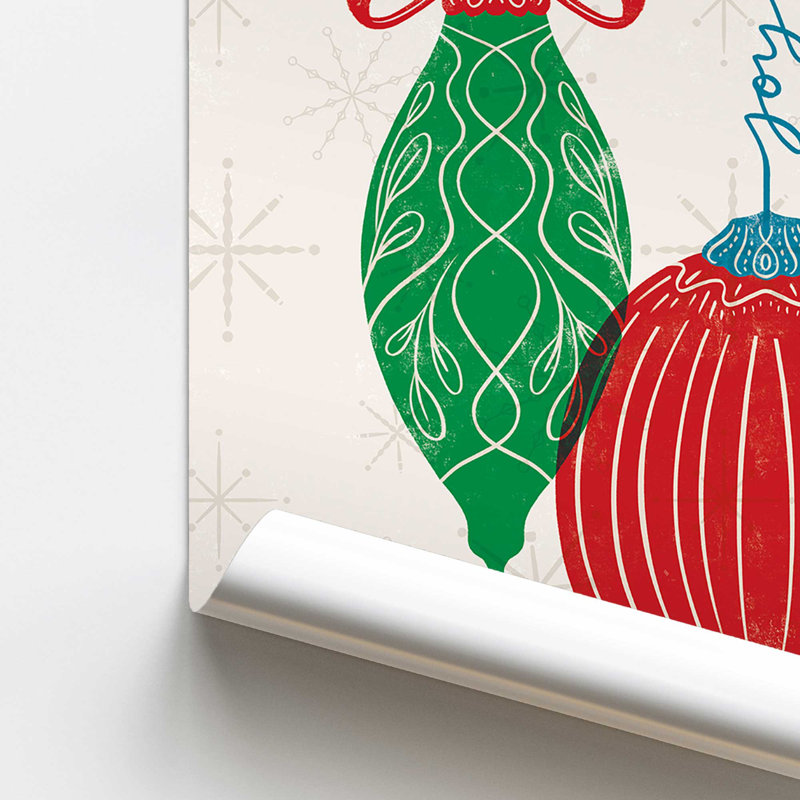Elegant Holiday Ornaments II, impression dans un, H 24 po x l 18 po x P 0,1 po, Papier