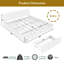 Lit plateforme tapissier en chenille avec tiroirs de rangement Chenille-578973909-586800414