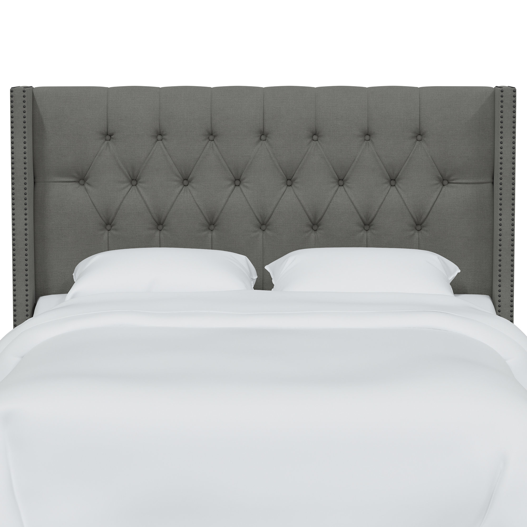 Knighten Upholstered Headboard, King, Classic Putty Linen