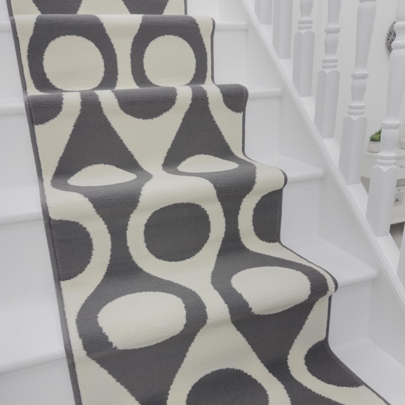 Stair Runner Geometric Shapes Area Rug, Stair Runner 60 x 630 cm