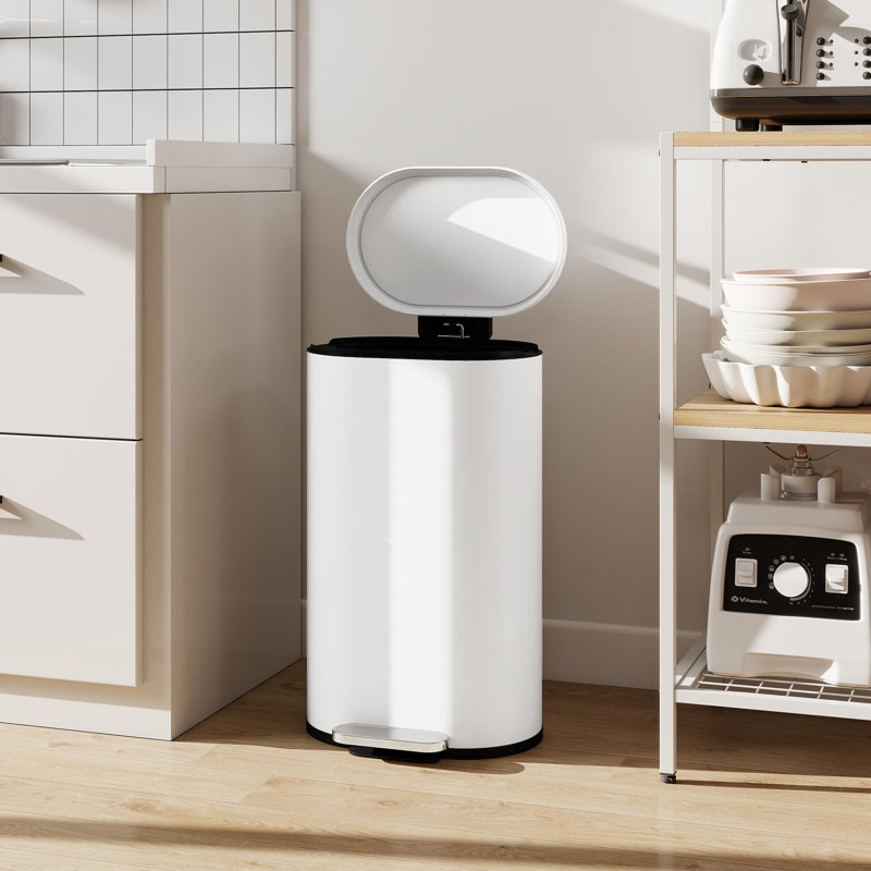 Step On Kitchen Trash Can - 30L, Cream