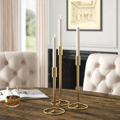 14.25'' H Aluminum Tabletop Candlestick