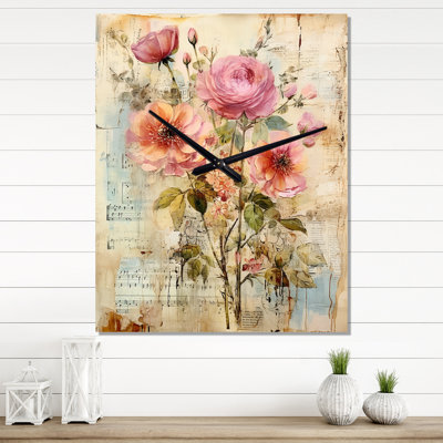 Horloge murale I - Rose