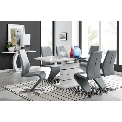 Eubanks Extendable Dining Set with 8 Chairs