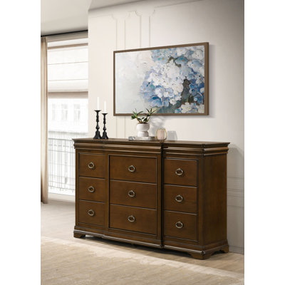Garland 11-drawer Bedroom Dresser Cabinet Brown Cherry