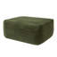 Repose-pieds moderne, grand repose-pieds compact en tissu vert pour la maison