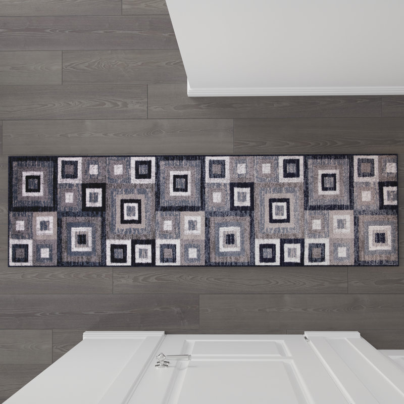 Gideon Collection Geometric Indoor Rug, Runner 2' x 7'