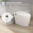 Piedmont Elongated Tankless Smart Bidet Toilet with Heated Seat, Auto Flush, Warm Air Dryer, Bowl Pre-Wet, Soft-Close Seat, Night Light and Remote Control