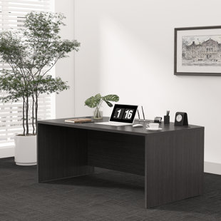  66.93'' Bow Front Executive Desk
