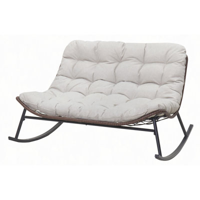 Double chaise berçante Papasan