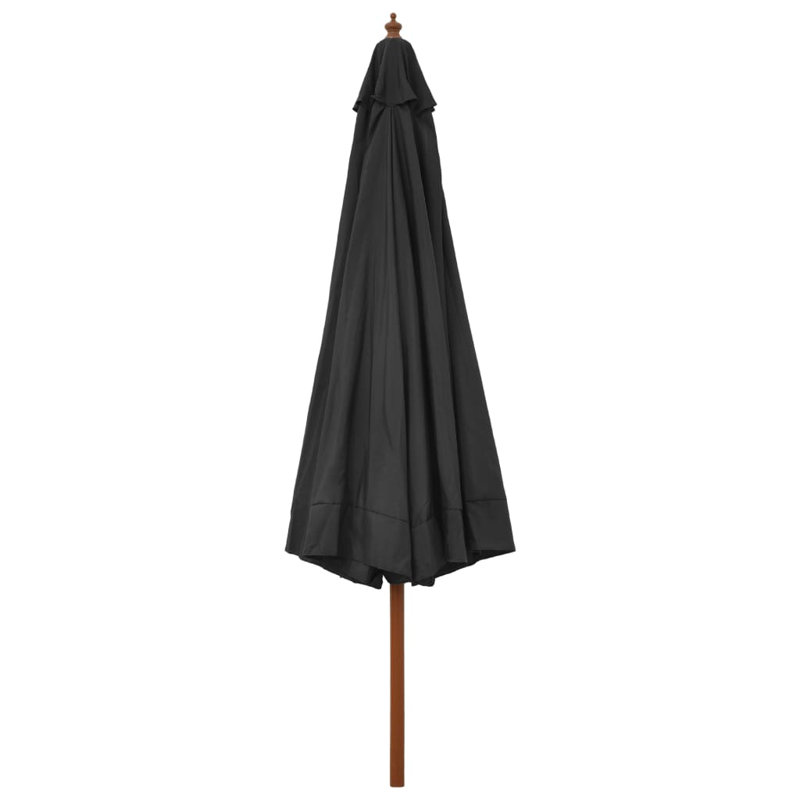 Parasol de plage Beffrey, Gris foncé
