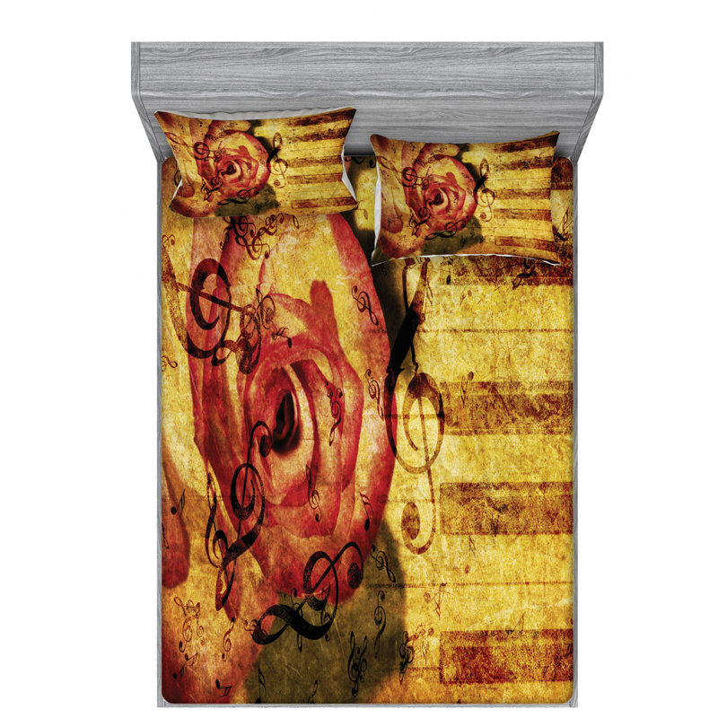 Microfiber Sheet Set, Queen Sheet Set with Fitted Sheet
