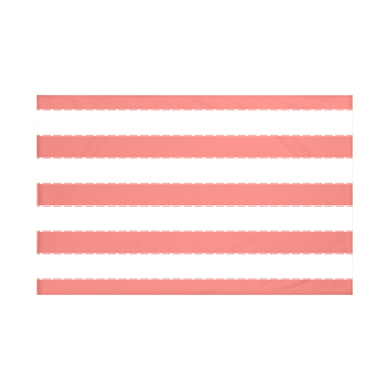 Jeté en molleton Stitch in Time Stripes, L 60 po x l 50 po, Semence (corail)