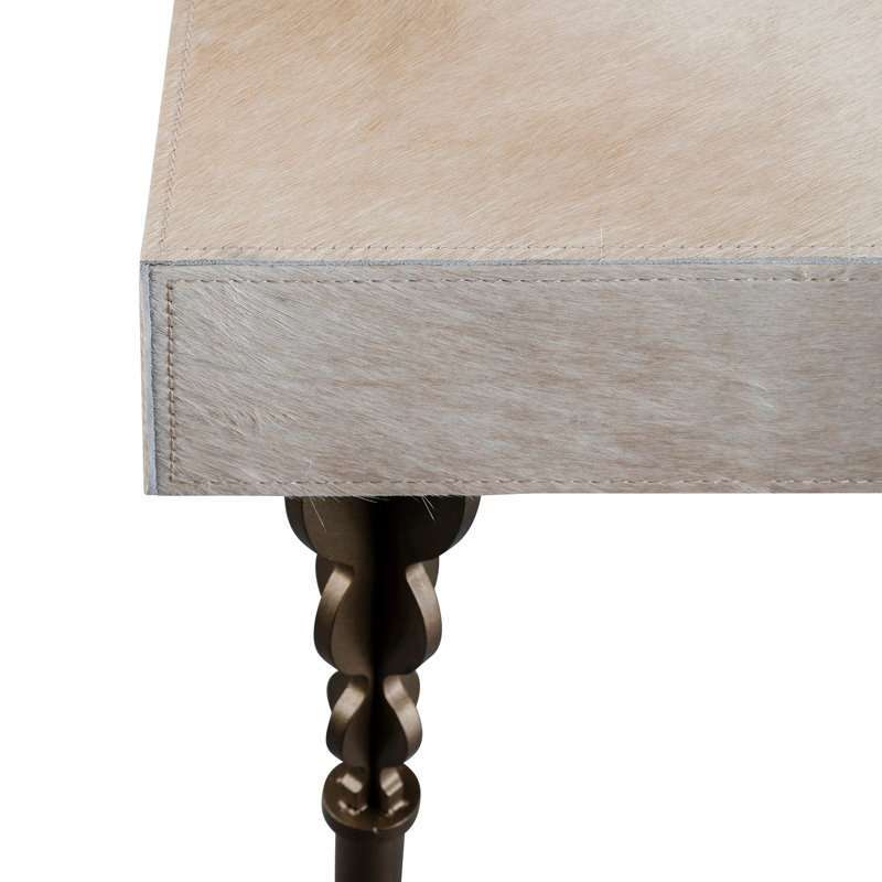 Nguni Console Table, 31.5" H x 48" W x 18" W, Oxidized