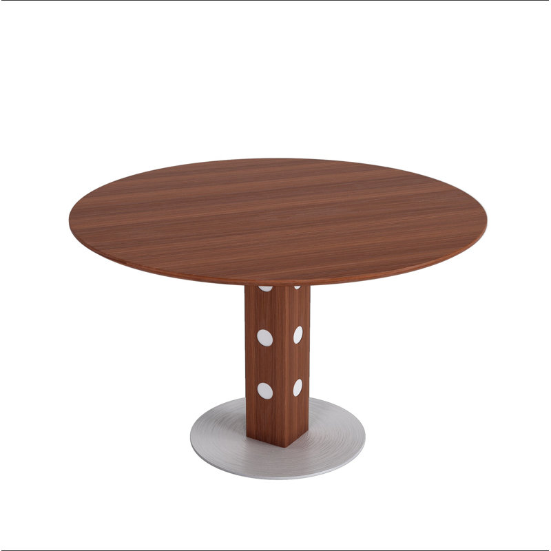 Table de salle à manger Farmhouse, Noyer, H 29,84 po x L 43,31 po x l 43,31 po