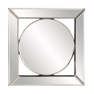 Red Barrel Studio® Square Glass Wall Mirror & Reviews | Wayfair