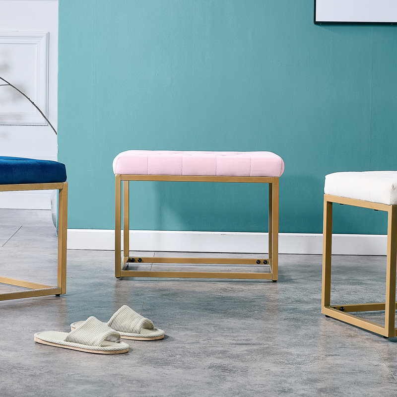 Repose-pieds Velvet, Velours rose