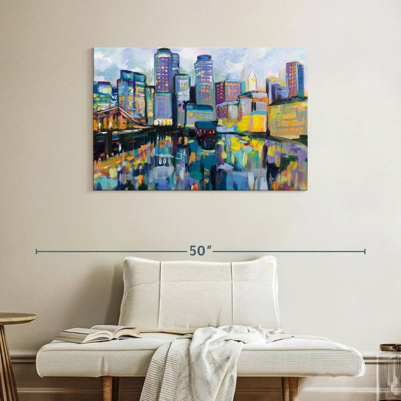 Sireci Boston Harbor, 26" H x 39" W