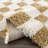 Atiran Checkered Plush Pile Brown Area Rug-1213568097