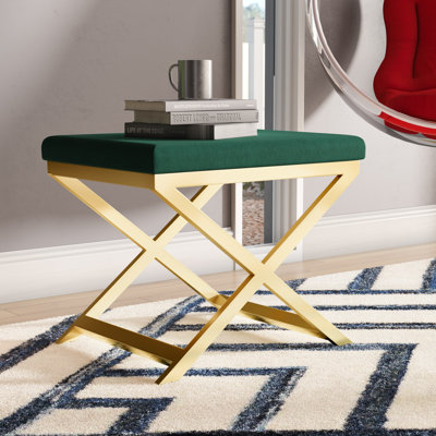 Axel Stainless Steel Accent Stool by Etta Avenue