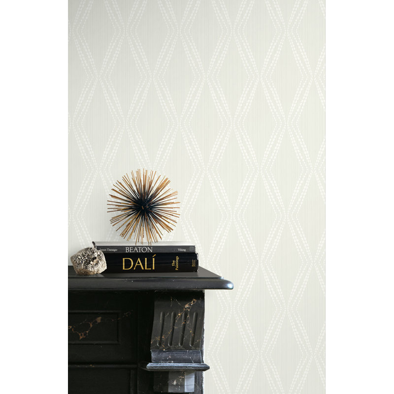 Atreau 10.05m x 53cm Wallpaper Roll, White