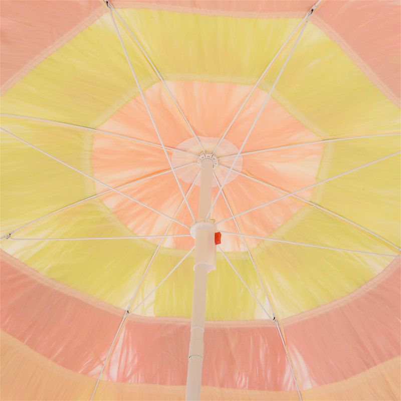 Brayam 160cm Tilt Beach Parasol, Yellow/Red