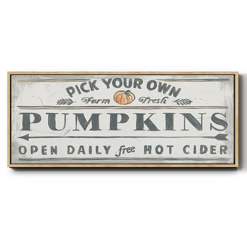 «Pumpkin Patch I», toile encadrée