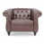 Dark Brown Faux Leather