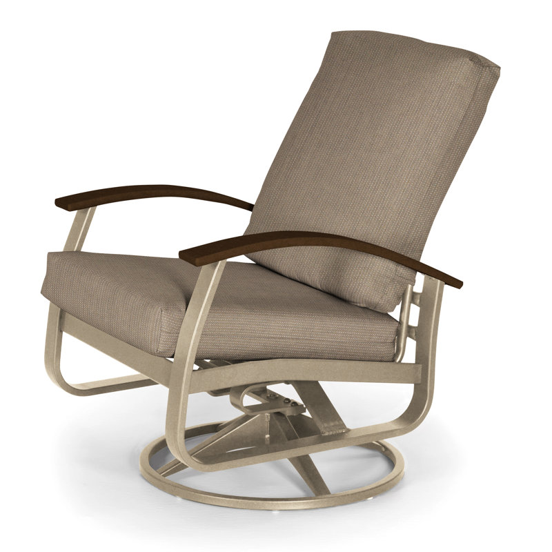 Belle Isle Outdoor Swivel Lounge Chair, Canvas Navy Sunbrella® Canvas, Kona P10, Textured Kona