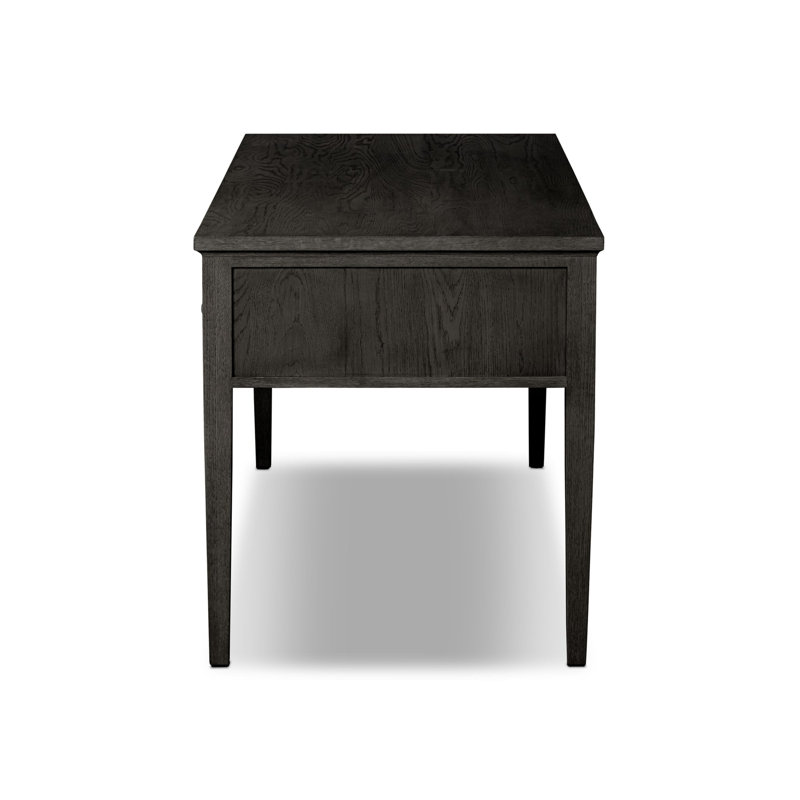 Bush Executive Desk, Distressed Black Oak