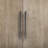 Sideboard With 2 Metal Handles, 2 Doors And Wood Grain Design-1778263537