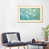 Toile avec cadre en bois beige