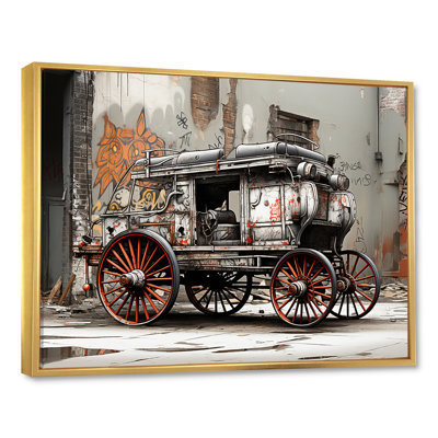 Chariot de transport rétro Street Art